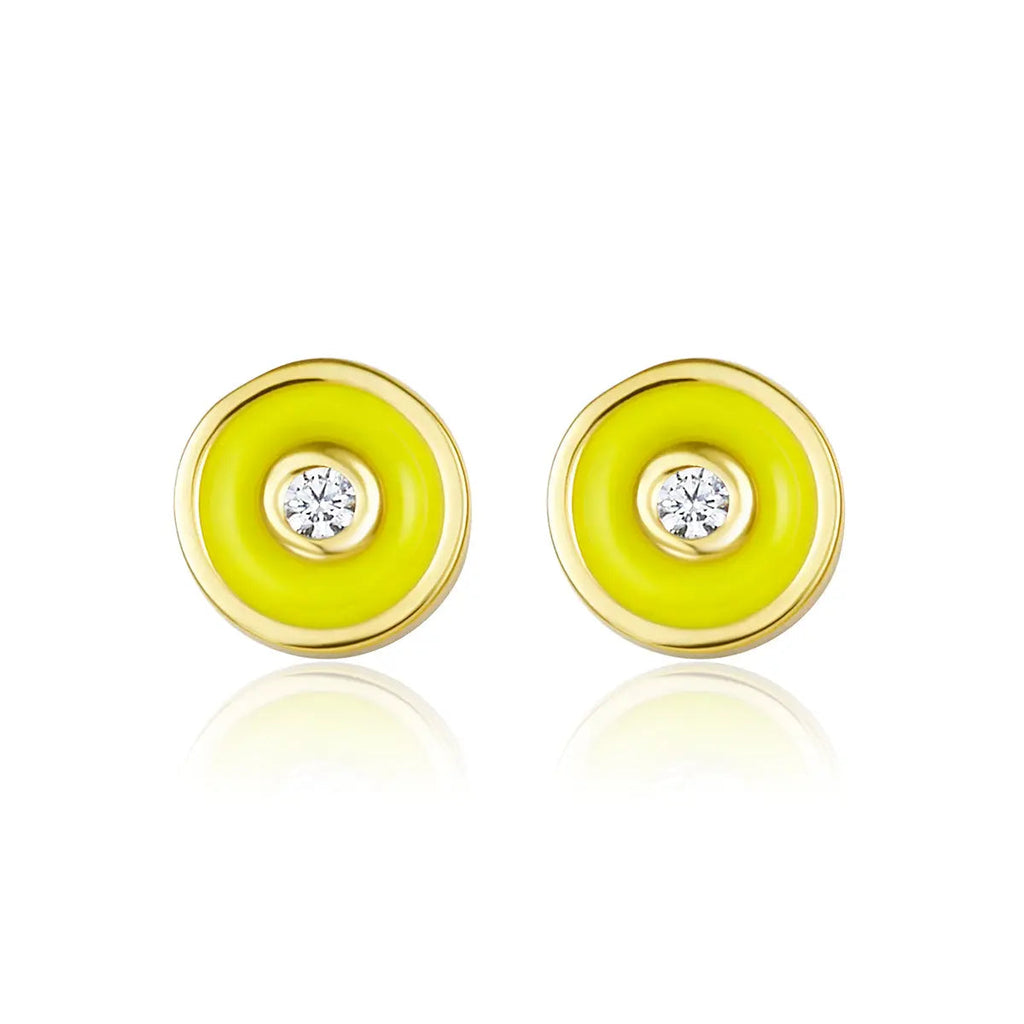 Petit Bubble Earrings in Yellow