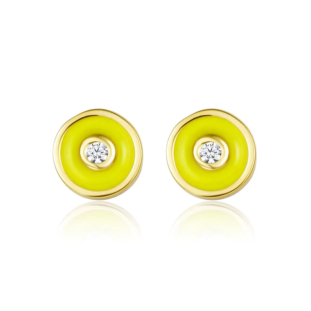 Petit Bubble Earrings in Yellow