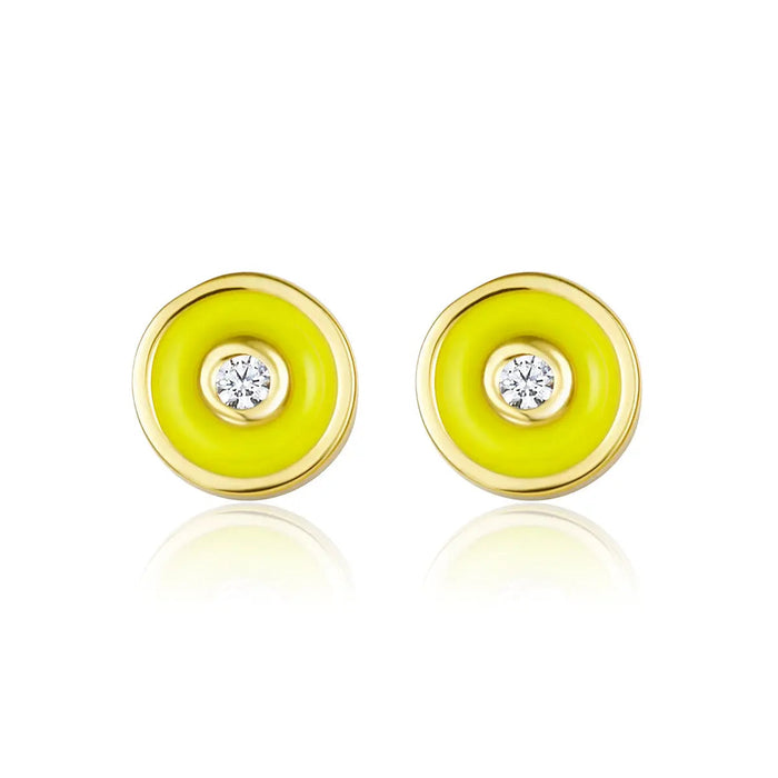 Petit Bubble Earrings in Yellow