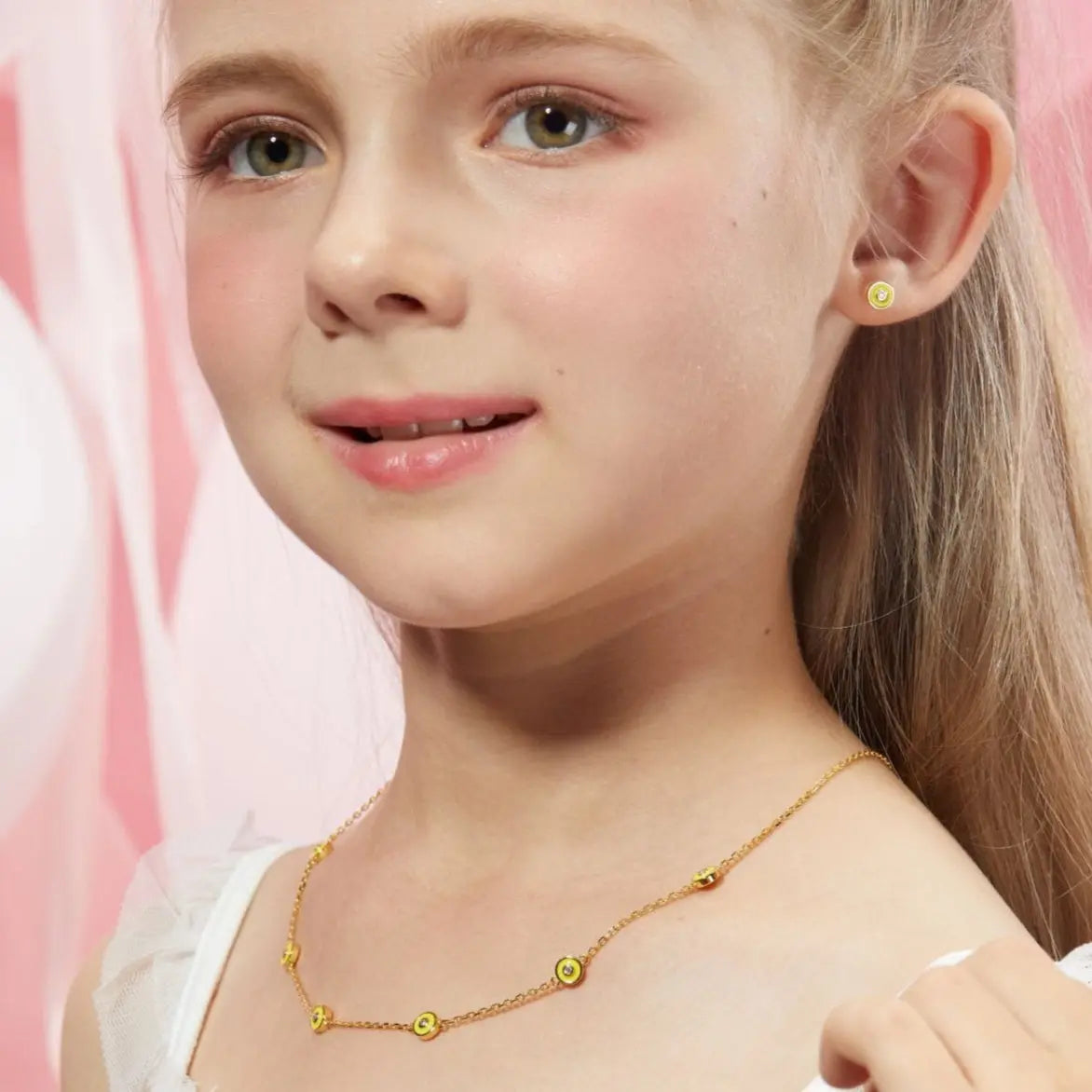Petit Bubble Earrings in Yellow