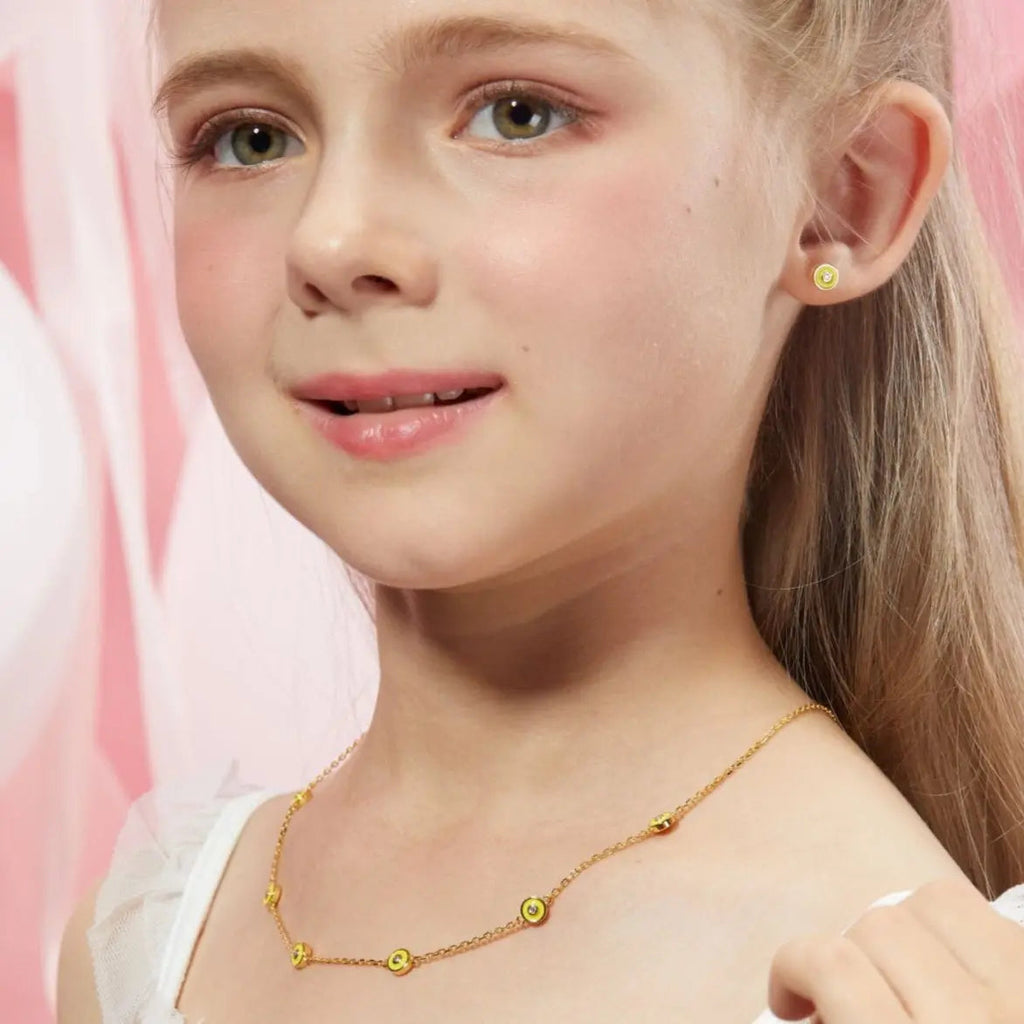 Petit Bubble Necklace in Yellow