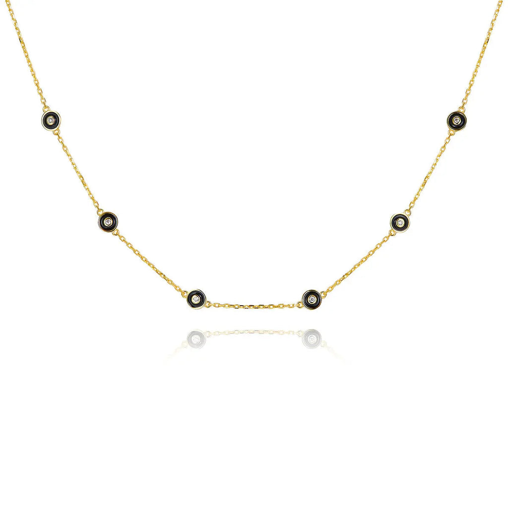 Petit Bubble Necklace in Black