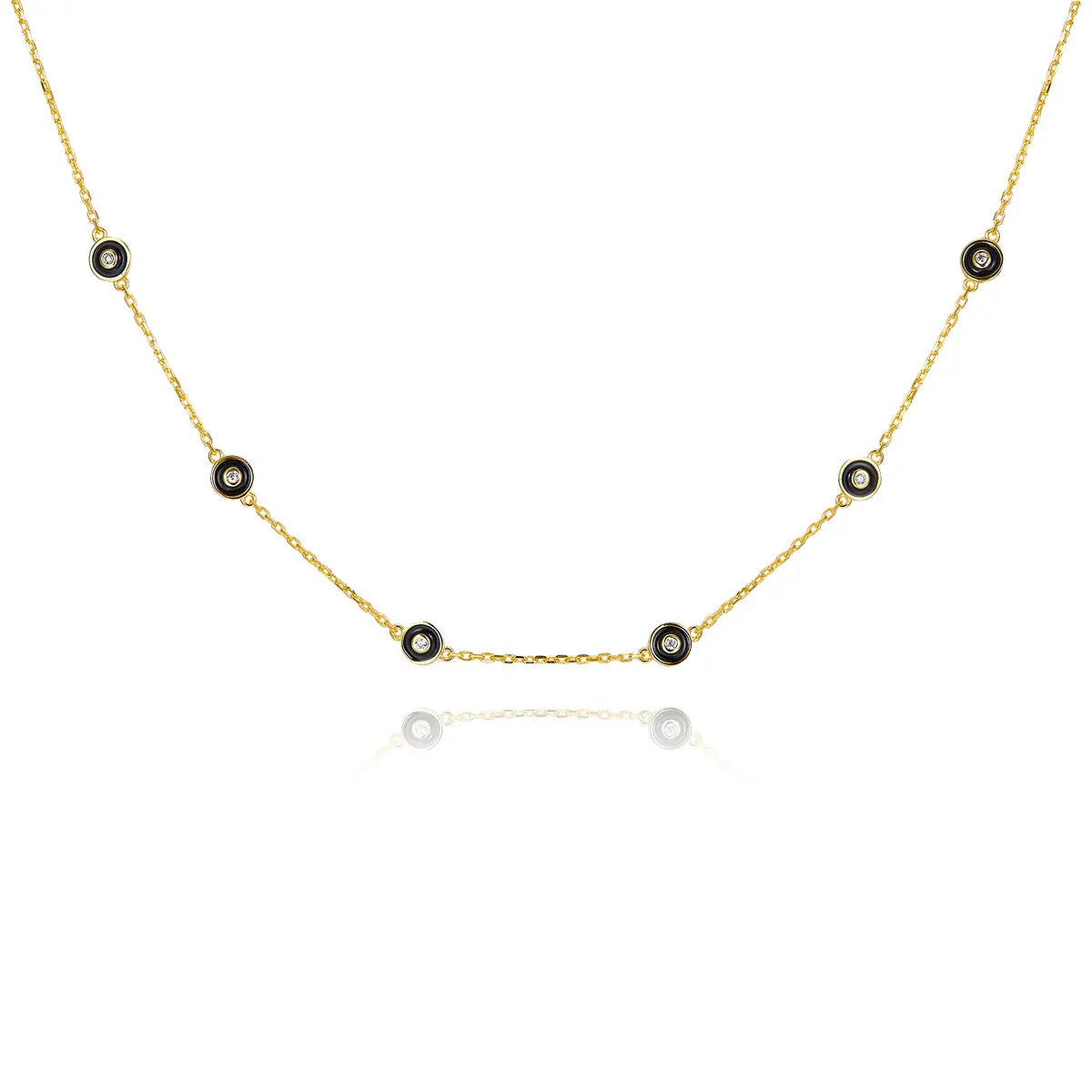 Petit Bubble Necklace in Black