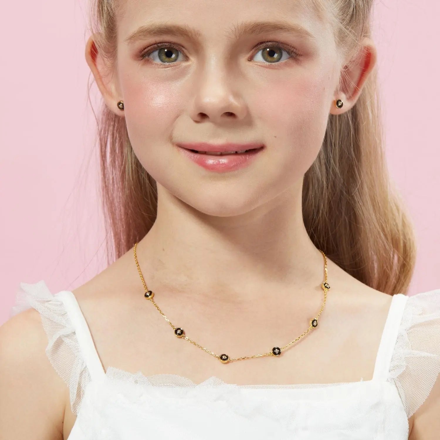 Petit Bubble Necklace in Black