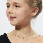 Petit Bubble Necklace in Green