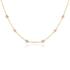 Petit Bubble Necklace in Pink