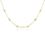 Petit Bubble Necklace in White