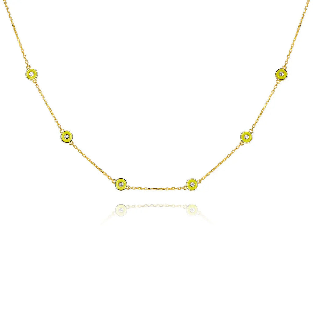Petit Bubble Necklace in Yellow
