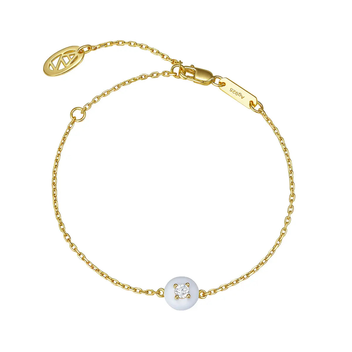Petit Cupcake Bracelet in White