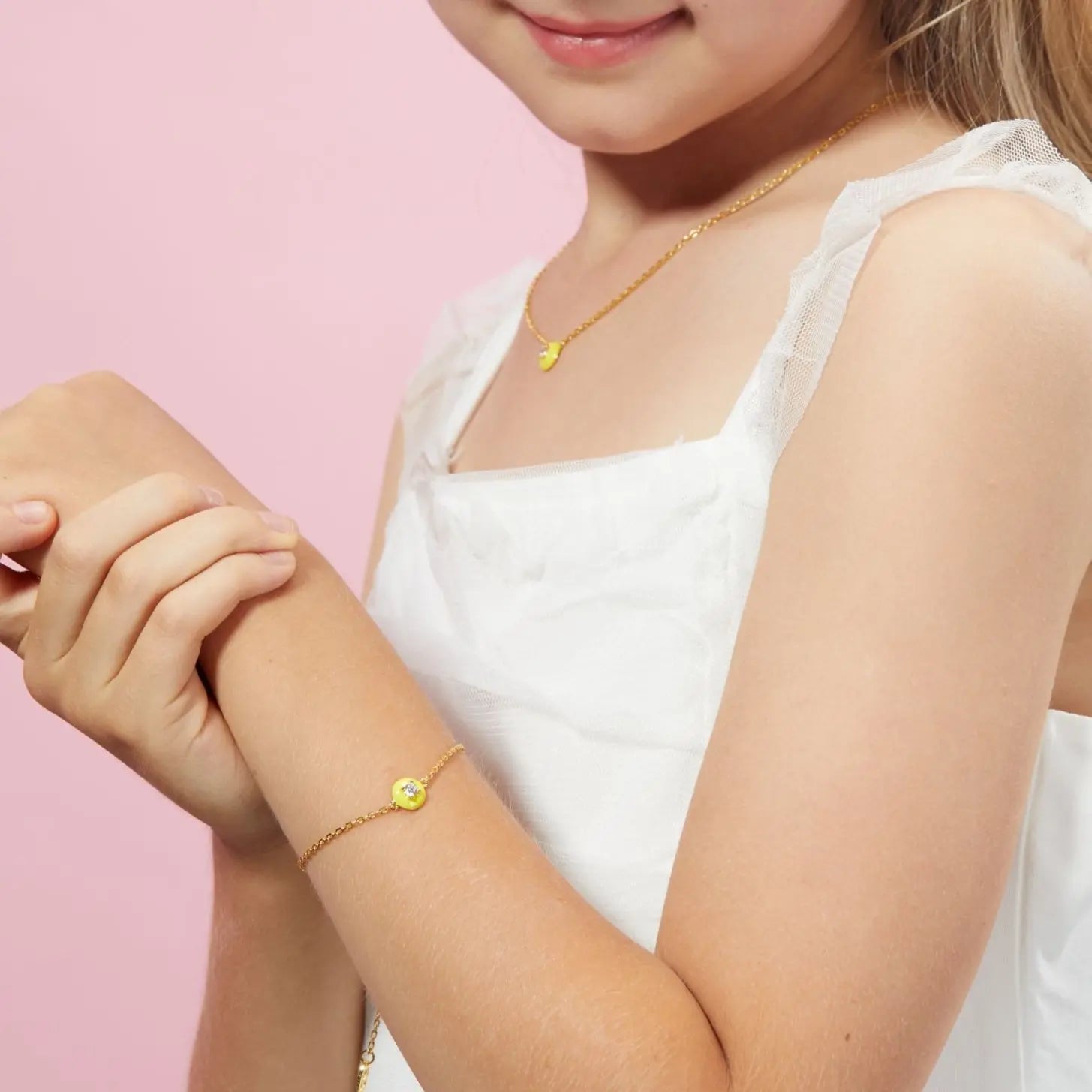 Petit Cupcake Bracelet in Yellow
