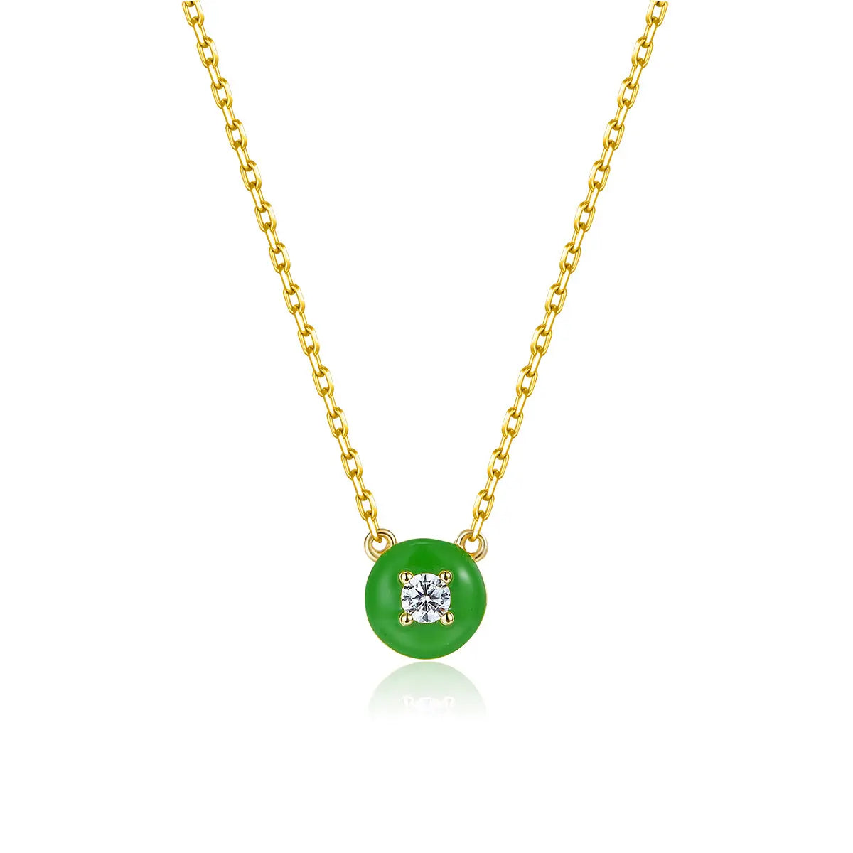 Petit Cupcake Necklace in Green