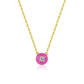 Petit Cupcake Necklace in Rose