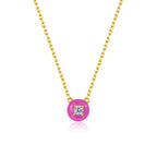 Petit Cupcake Necklace in Rose
