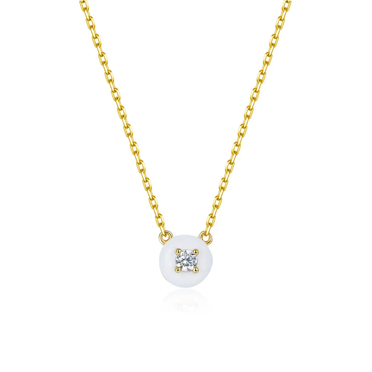 Petit Cupcake Necklace in White