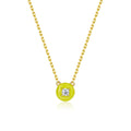 Petit Cupcake Necklace in Yellow