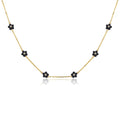 Petit Daisy Black Necklace