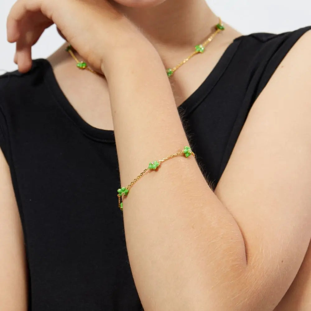 Petit Daisy Green Bracelet