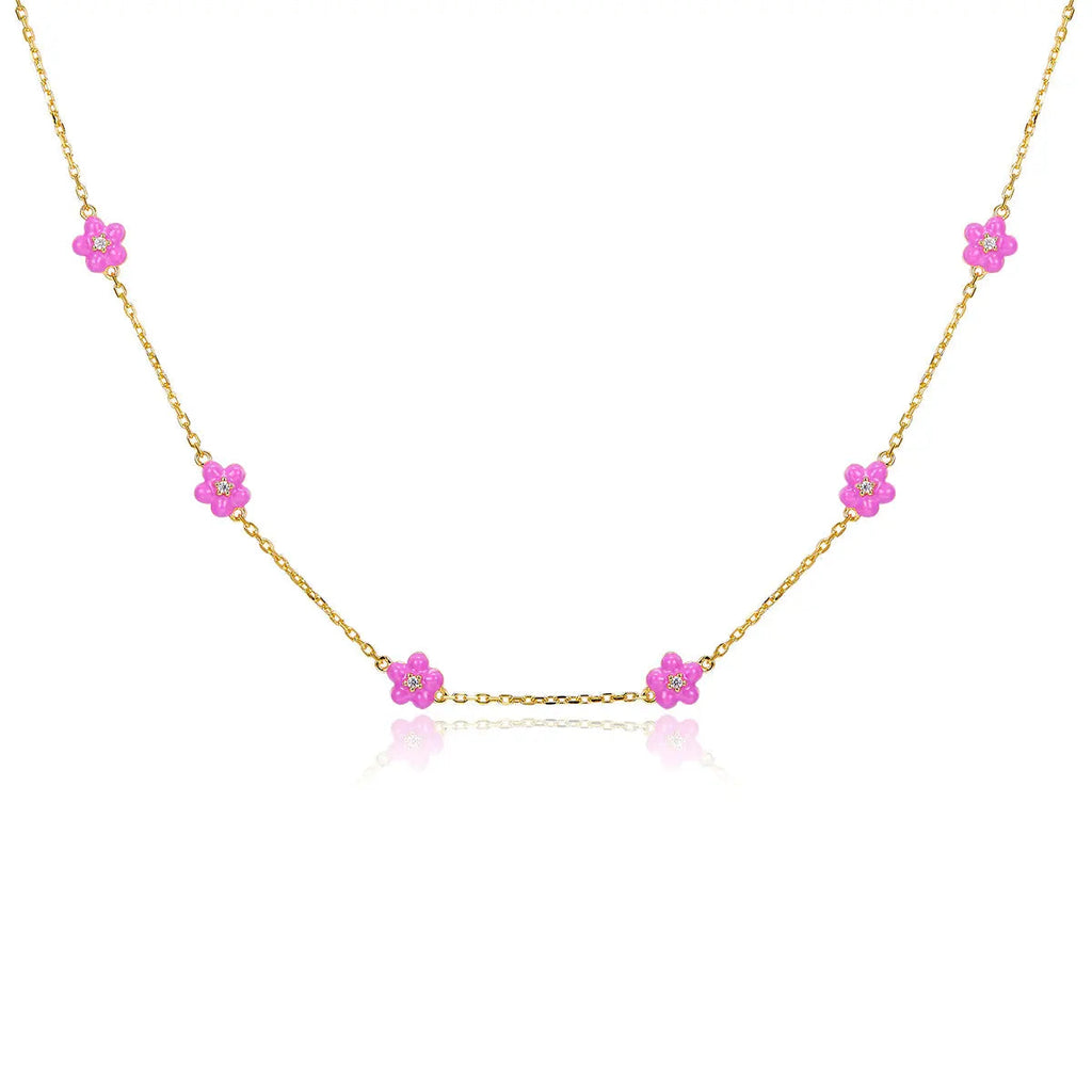 Petit Daisy Rose Necklace