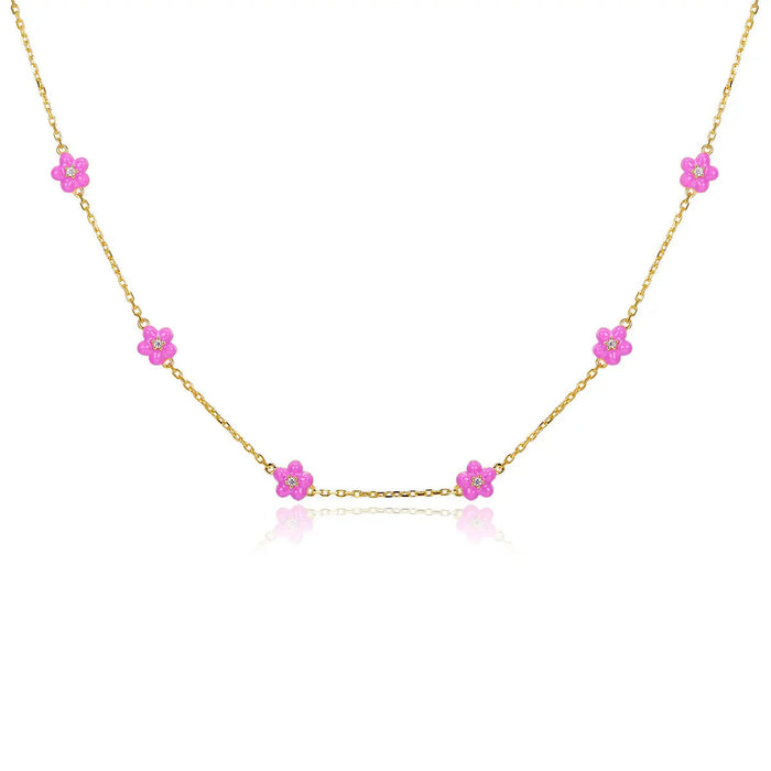 Petit Daisy Rose Necklace