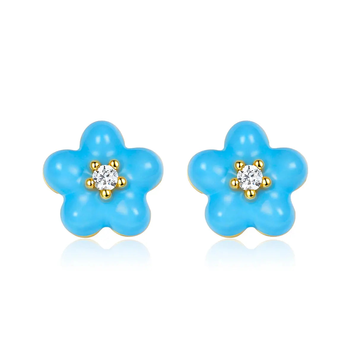 Petit Daisy Sky Blue Earrings