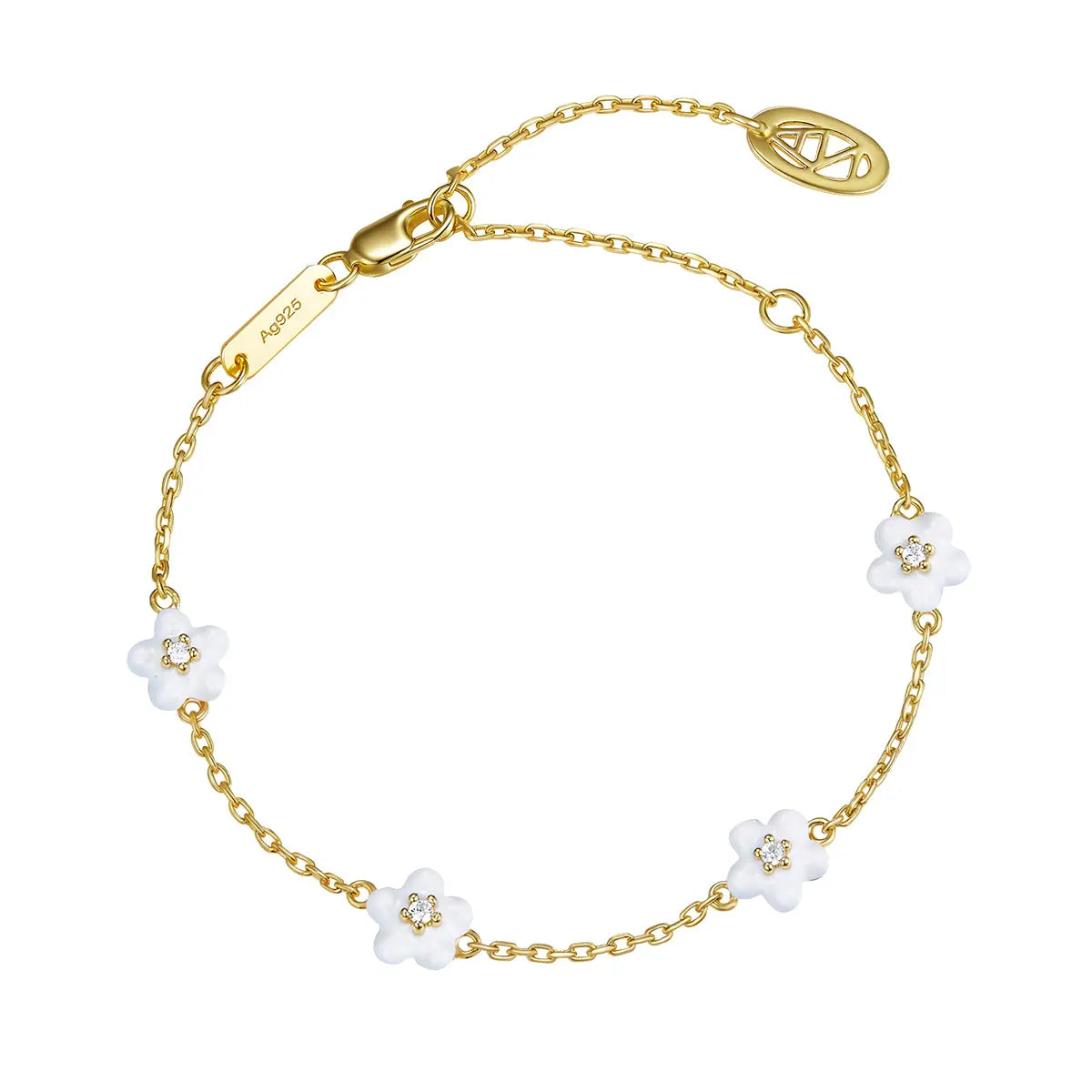 Petit Daisy White Bracelet
