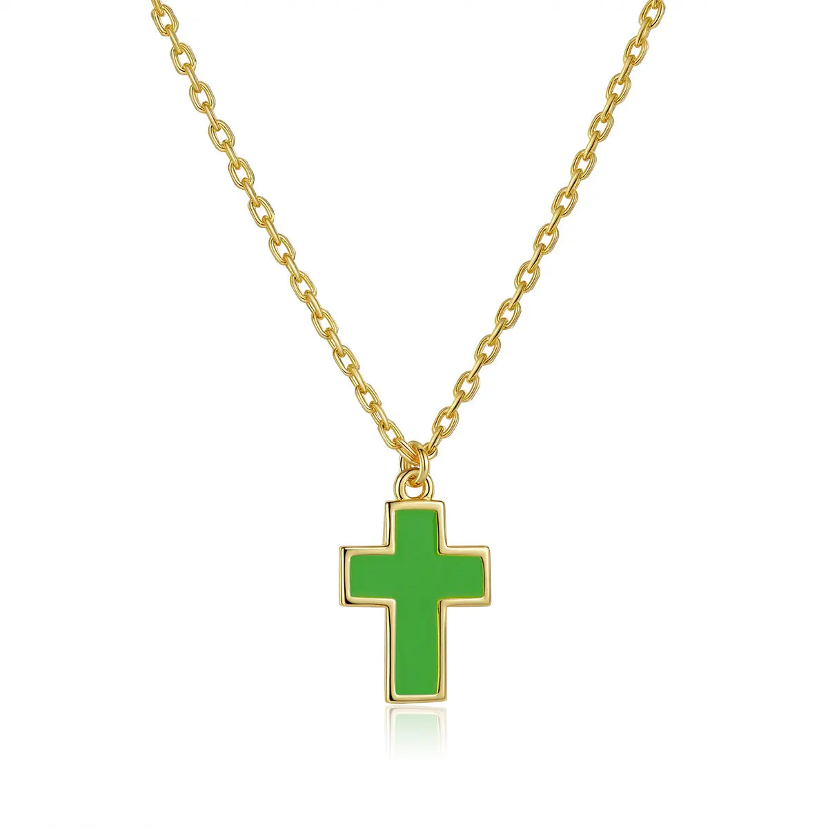 Petit Faith Necklace in Green