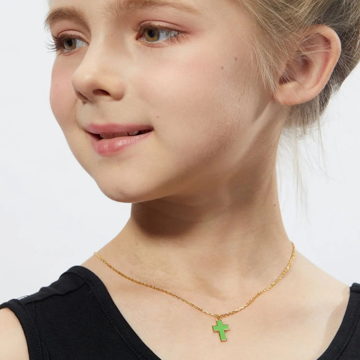 Petit Faith Necklace in Green