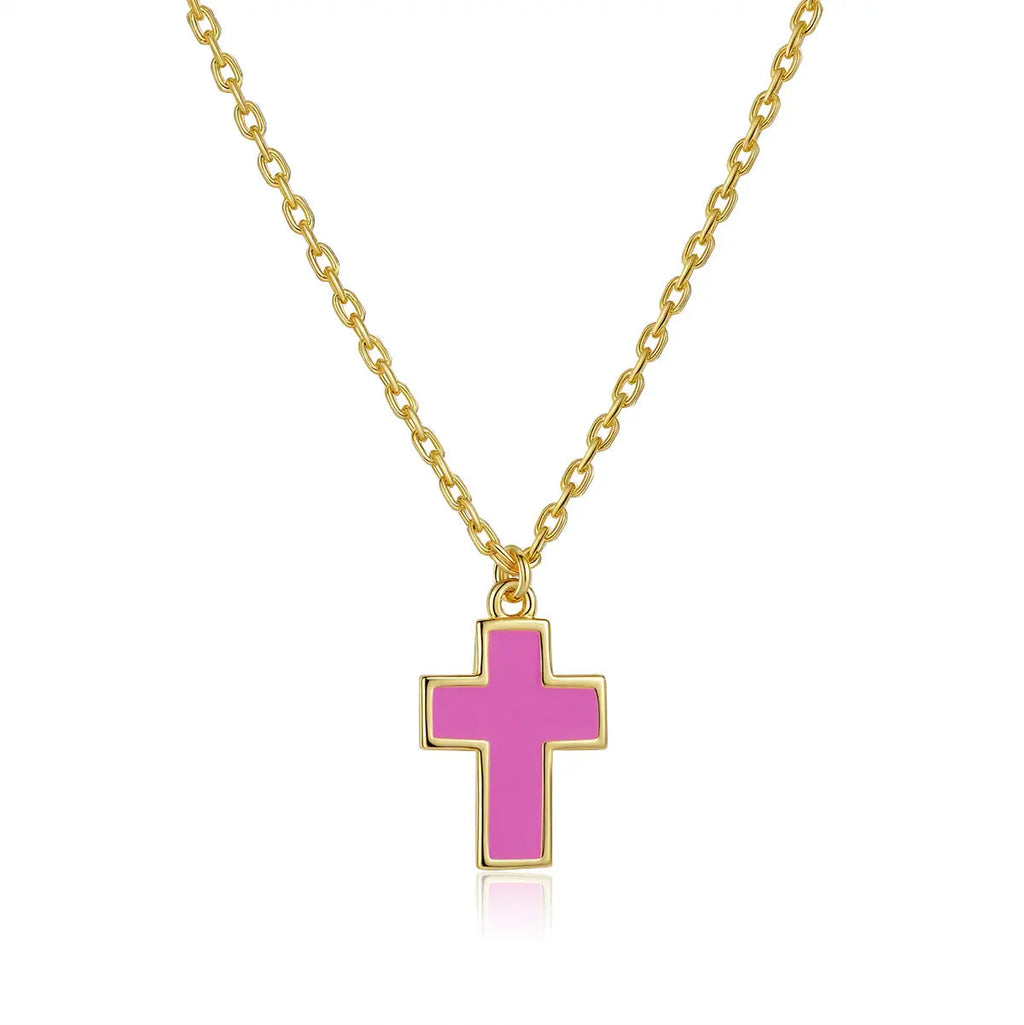 Petit Faith Necklace in Rose