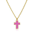 Petit Faith Necklace in Rose