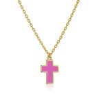 Petit Faith Necklace in Rose