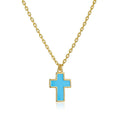 Petit Faith Necklace in Sky Blue