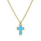 Petit Faith Necklace in Sky Blue