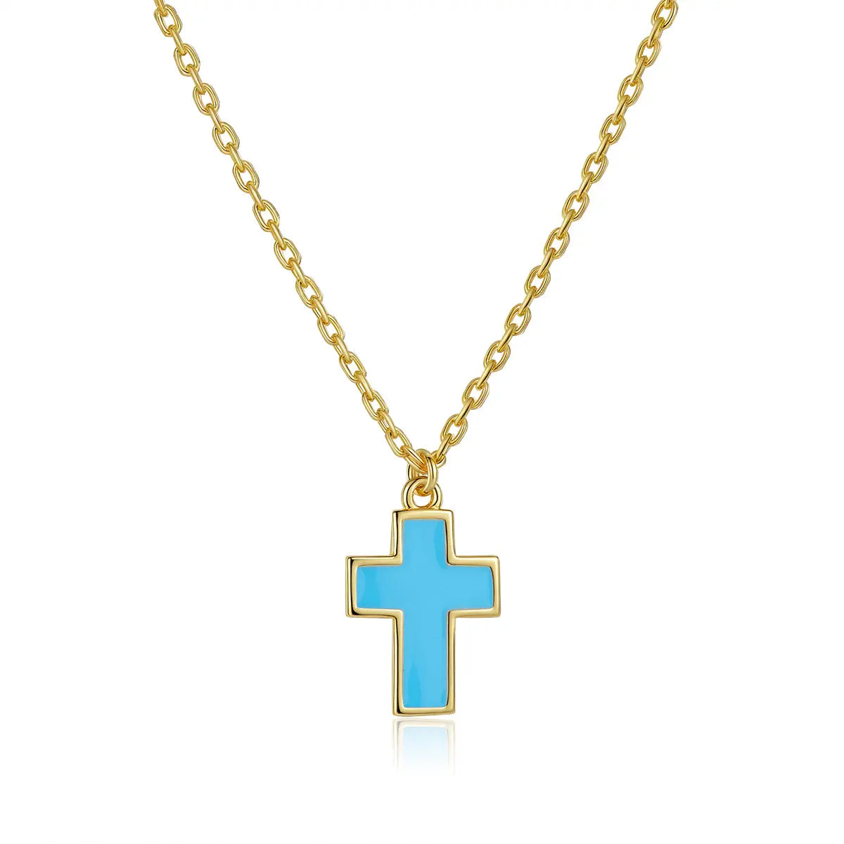 Petit Faith Necklace in Sky Blue