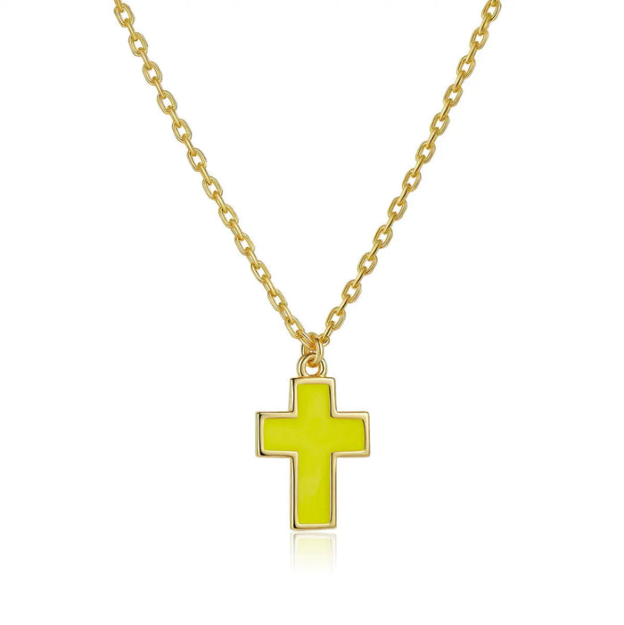 Petit Faith Necklace in Yellow