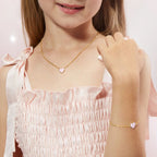 Petit Love Necklace in Pink