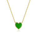 Petit Love Necklace in Green