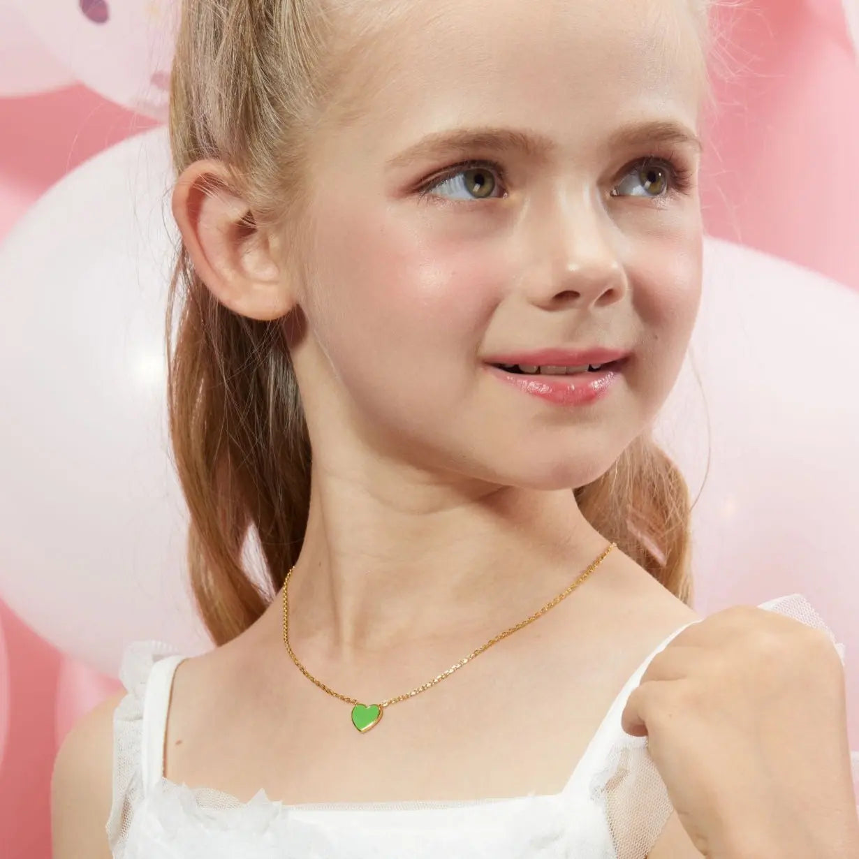Petit Love Necklace in Green