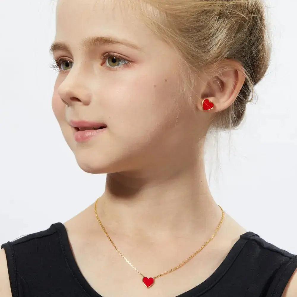 Petit Love Necklace in Red
