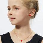 Petit Love Studs in Red