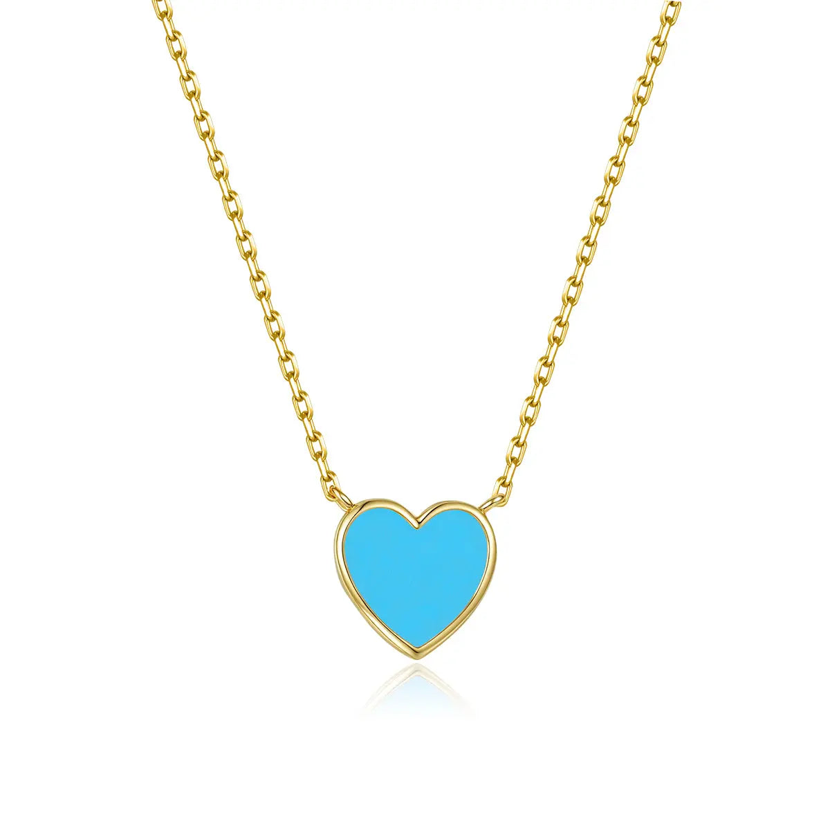 Petit Love Necklace in Sky Blue