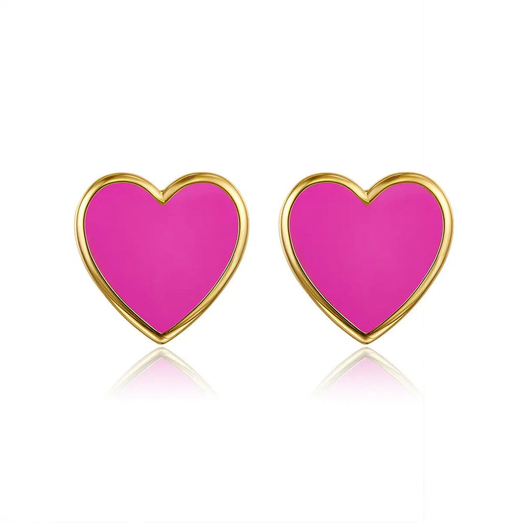 Petit Love Studs in Rose