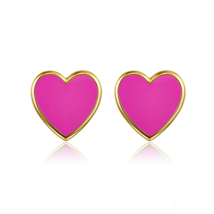 Petit Love Studs in Rose