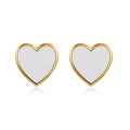 Petit Love Studs in White
