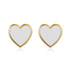 Petit Love Studs in White