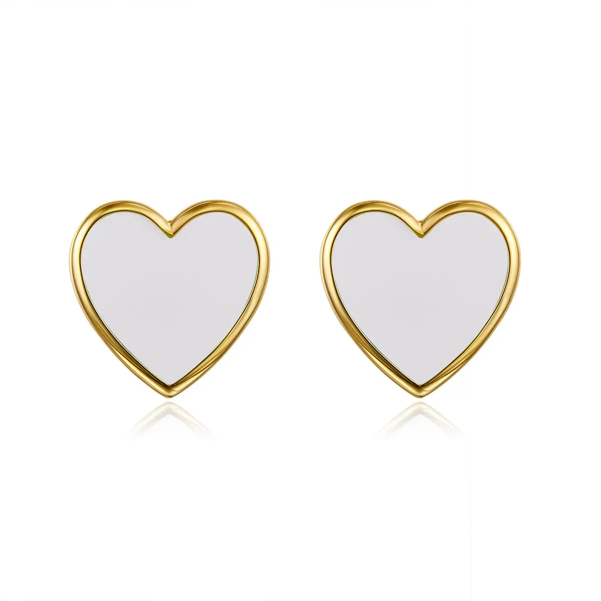 Petit Love Studs in White