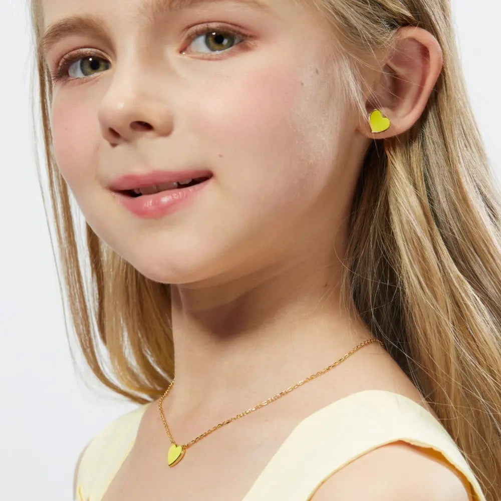 Petit Love Studs in Yellow