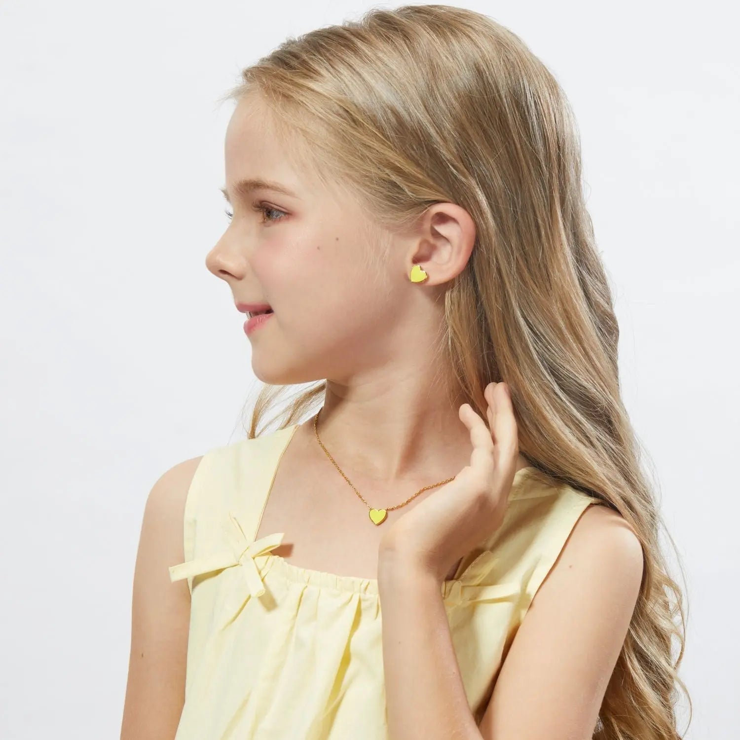 Petit Love Studs in Yellow