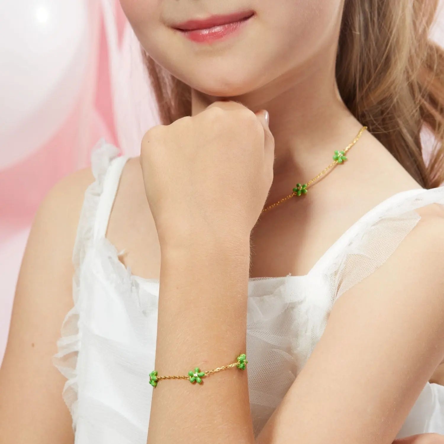 Petit Rosie Green Necklace
