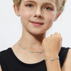 Petit Rosie Bracelet in Sky Blue