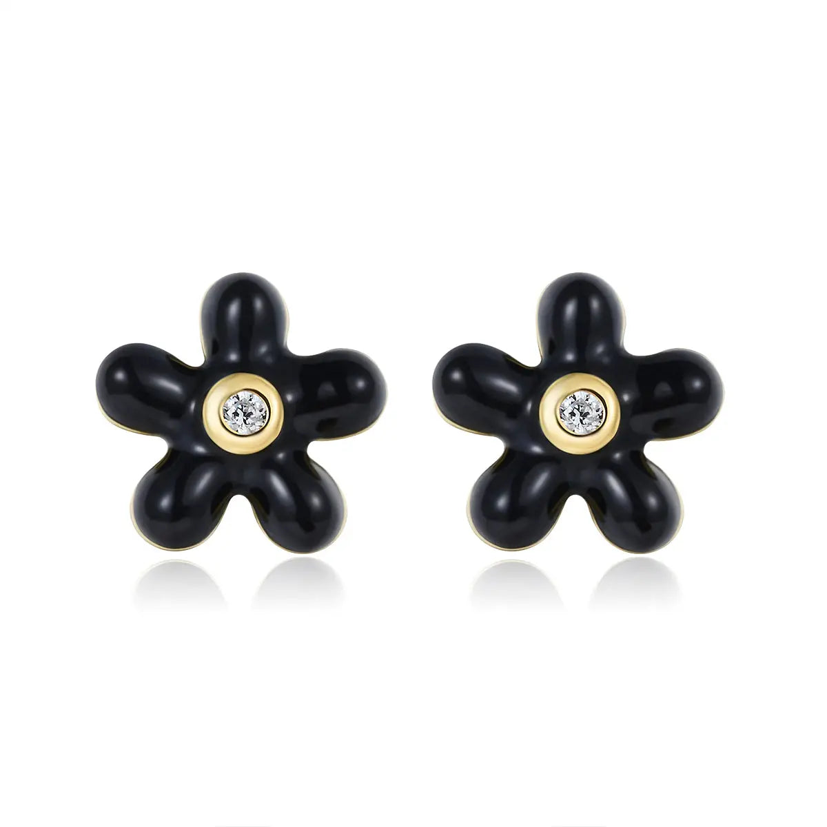 Petit Rosie Earrings in Black